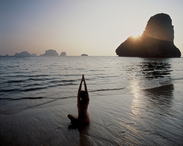 Yoga on Krabi Beach
